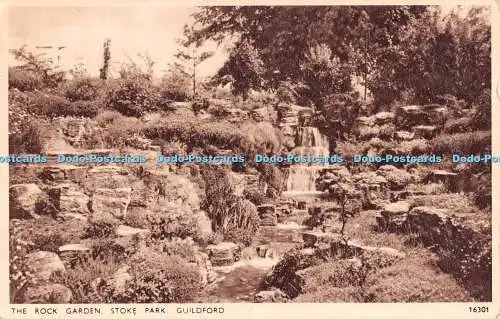 R478848 Guildford Stoke Park The Rock Garden J Salmon 1953