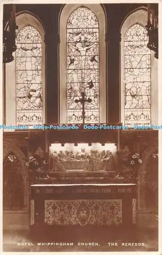 R476461 Royal Whippingham Church The Reredos Tuck Echtfoto