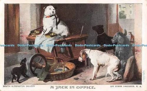 R478929 South Kensington Gallery A Jack in Office G D and D Sir Edwin Landseer R