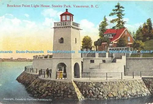R473235 Vancouver B C Brockton Point Light House Stanley Park Canada by the Coas