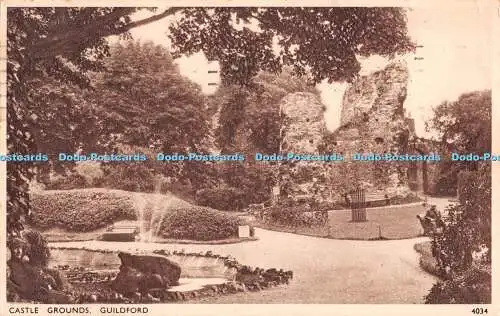 R478966 Guildford Castle Grounds J Salmon 1954