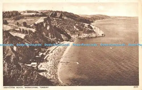 R469879 Torquay Babbacombe Oddicombe Beach W J Nigh 1948