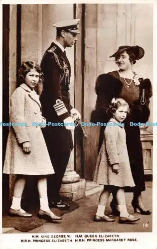 R476652 H M King George VI H M Queen Elizabeth H R H Princess Elizabeth H R H Pr