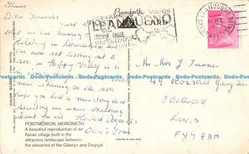 R479058 Portmeirion Merioneth Bamforth Color Gloss View Series 1973