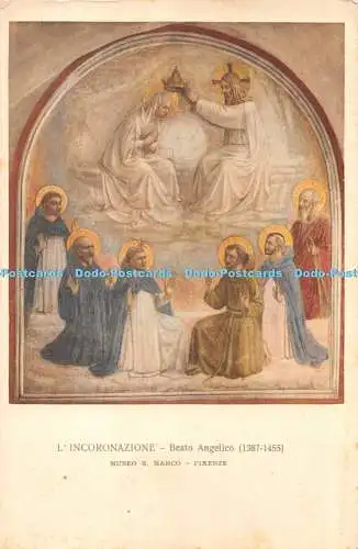 R476678 Firenze Museo S Marco L Incoronazione Beato Angelico W and A F Lli No 32