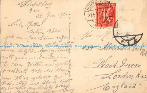 R479093 Heidelberg Total Willann Josef Ignatz Vogt Nr 1 1922