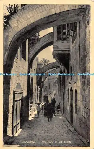 R476696 Jerusalem Der Kreuzweg Orientalisch Werbung