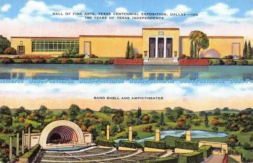 R469992 Band Shell and Amphitheater Hall of Fine Arts Texas Centennial Expositio