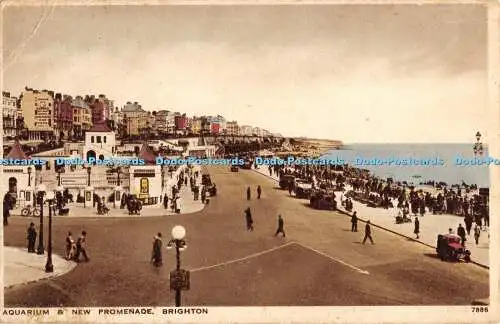 R470011 Brighton Aquarium and New Promenade J Salmon Gravure Style 1937