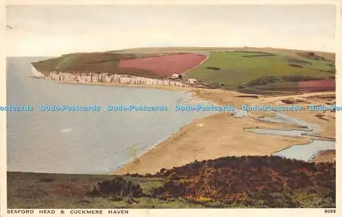 R470015 Seaford Head and Cuckmere Haven J Salmon Gravure Style 1935