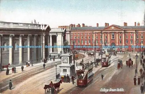 R473469 Dublin College Green Lawrence Postkarte