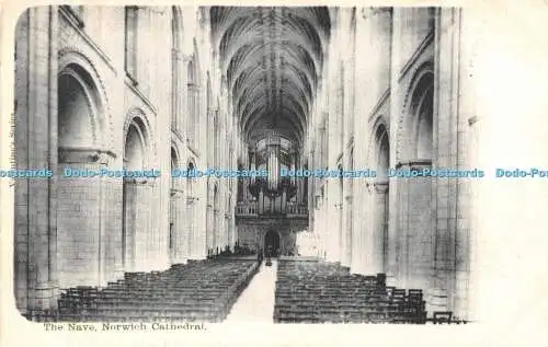 R473492 Norwich Cathedral The Nave Valentine Serie