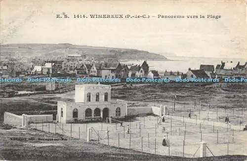 R470150 Wimereux Panorama vers la Plage Stevenard 1917
