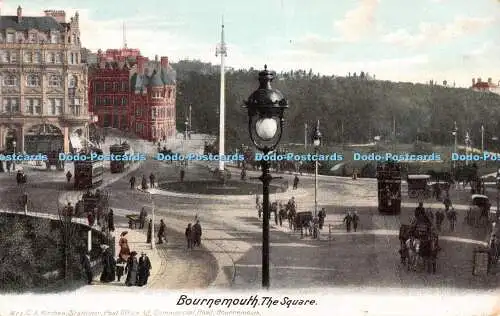 R479316 Bournemouth The Square Mrs C A Kitchen 1908