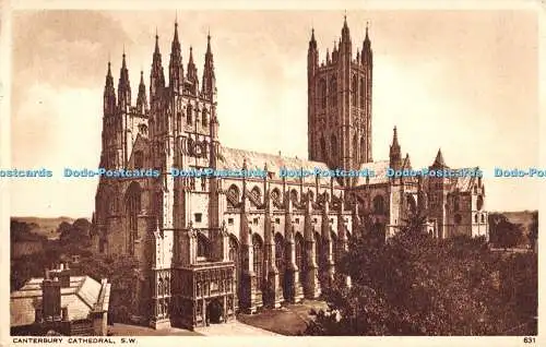 R470163 Canterbury Cathedral S W Photochrom 1954