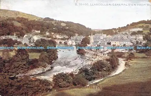 R476916 Llangollen Gesamtansicht aus W Photochrom Celesque Serie 1921