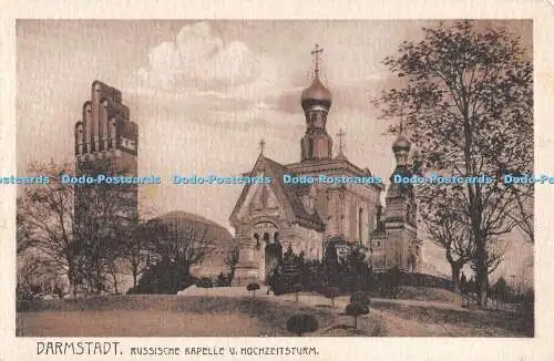 R470185 Darmstadt Russische Kapelle u Hochzeitsturm Louis Glaser