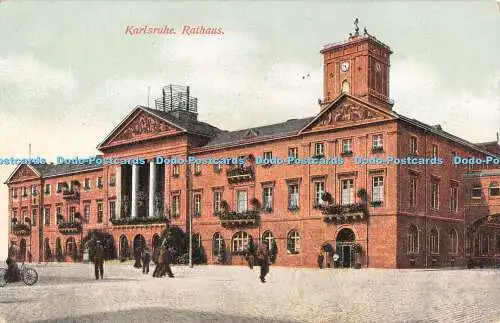 R479352 Karlsruher Rathaus Postkarte