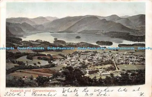 R479372 Keswick and Derwentwater Peacock 1903