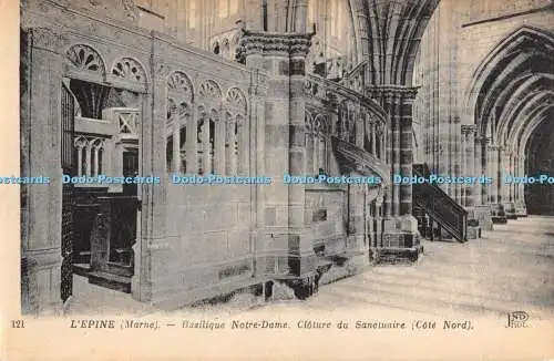 R476984 L Epine Marne Basilique Notre Dame Cloture du Sanctuaire Cote Nord ND Ph