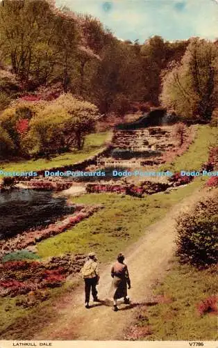 R473727 Lathkill Dale Photochrom Postkarte