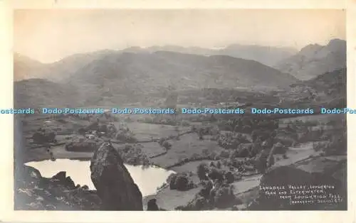 R479565 Longdale Valley Loughrigg Tarn und Elterwater von Loughrigg Fell G P Ab