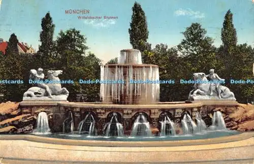 R470459 München Wittelsbacher Brunnen Photochromie Karte Nr 1026 1913