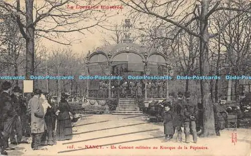 R470461 Nancy Un Concert militaire au Kiosque de la Pepiniere Royer 1934