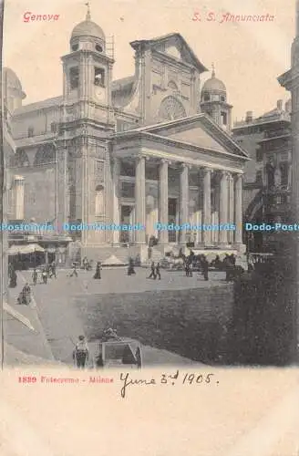 R473945 Genua S S Annunciata Fotocromo Postkarte