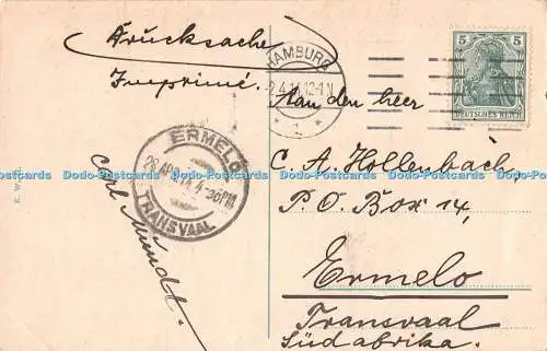 R470533 Hamburg Sievekingplatz mit Oberlandesgerichtsgebaude K W H 1914