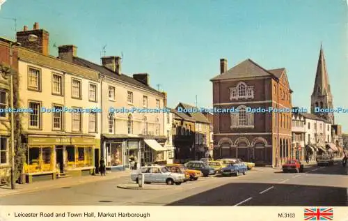 R479722 Leicester Road and Town Hall Market Harborough E T W Dennis