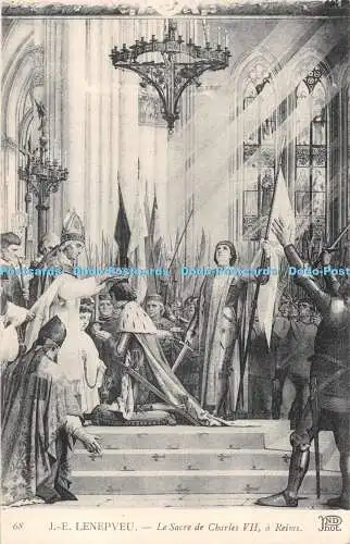 R473986 J E Lenepveu Le Sacre de Charles VII A Reims ND Phot