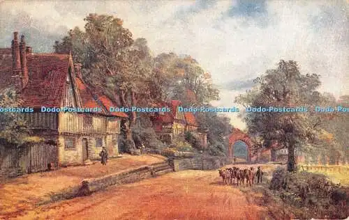 R479826 Penshurst Village J Salmon Postkarte