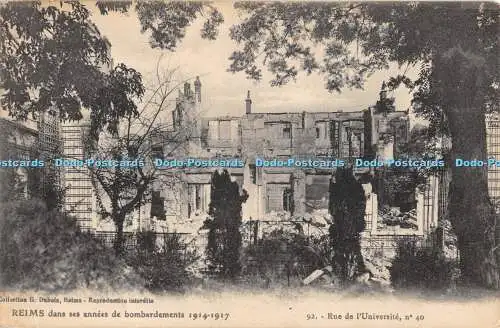 R479855 Reims Dans Ses Annees de Bombardment Collection G Dubeis