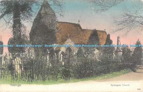 R470721 Hastings Hollington Church J Davis Victoria Serie 1905