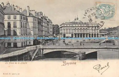 R479893 Bayonne La Place de la Liberte R und J D