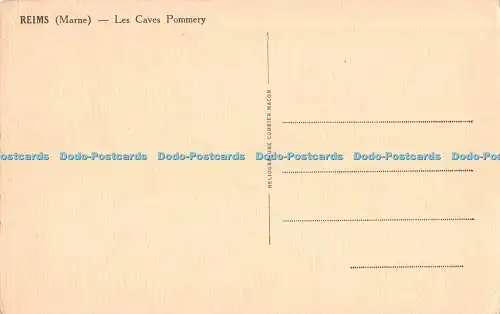 R474161 Reims Marne Les Caves Pommery Heliogravure Combier Macon