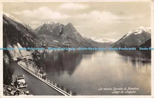 R474180 La Nuova Strada di Gandria Lago di Lugano Fotoglob Wehrli und Vouga