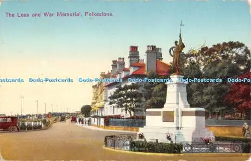 R474294 Folkestone The Leas and War Memorial Postkarte