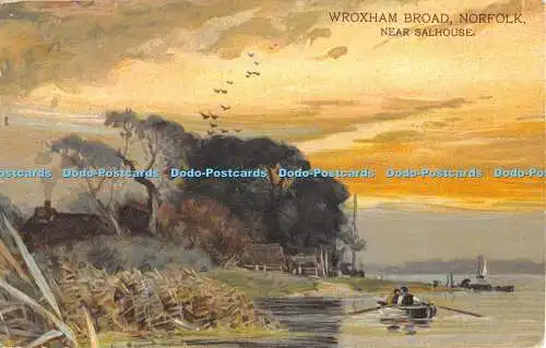 R474301 Norfolk Wroxham Broad in der Nähe von Salhouse Postkarte