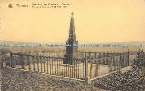 R470898 Waterloo Preußisches Denkmal bei Plancenoit Nels Ern Thill