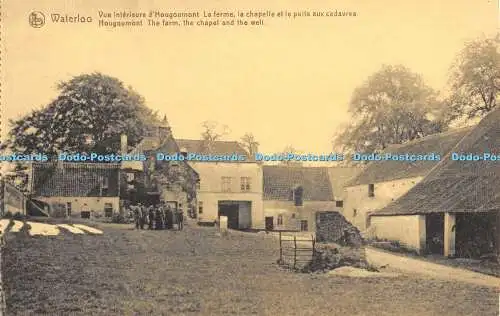 R470901 Waterloo Hougoumont Der Bauernhof die Kapelle und der Brunnen Nels Ern Thill