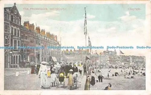 R474312 Weymouth Die Promenade D und D G Postkarte