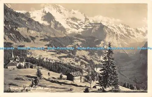 R474375 Wengen von Der Schild Bichsel Postkarte