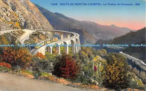 R474387 Route de Menton a Sospel Le Viaduc du Caramel Rostan and Munier