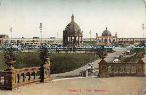 R474407 Yarmouth Pier Gardens Postkarte