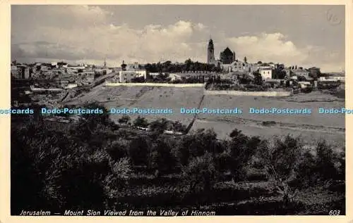 R471023 Jerusalemer Berg Sion vom Tal von Hinnom aus gesehen Oriental Commercia