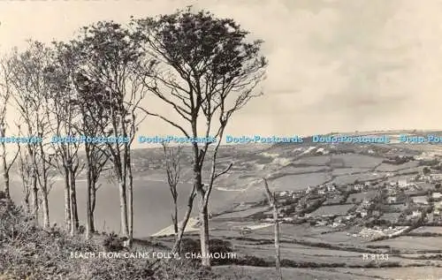 R471031 Charmouth Beach from Cains Folly Valentine Echtfoto 1964