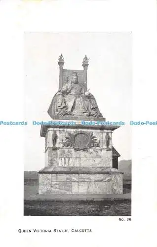 R474507 Queen Victoria Statue Kalkutta Nr 36 B und L T