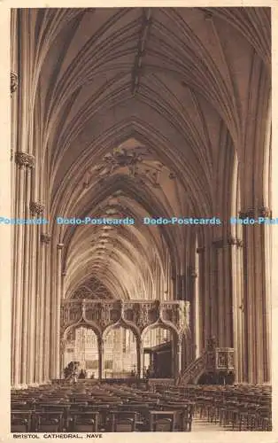 R471410 Bristol Cathedral Nave Choir gebaut von Abt Knowle 14. Jahrhundert Nave ad